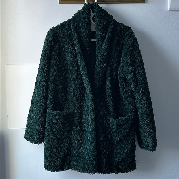 *like new* Wilfred fuzzy dark green jacket - Picture 2 of 9